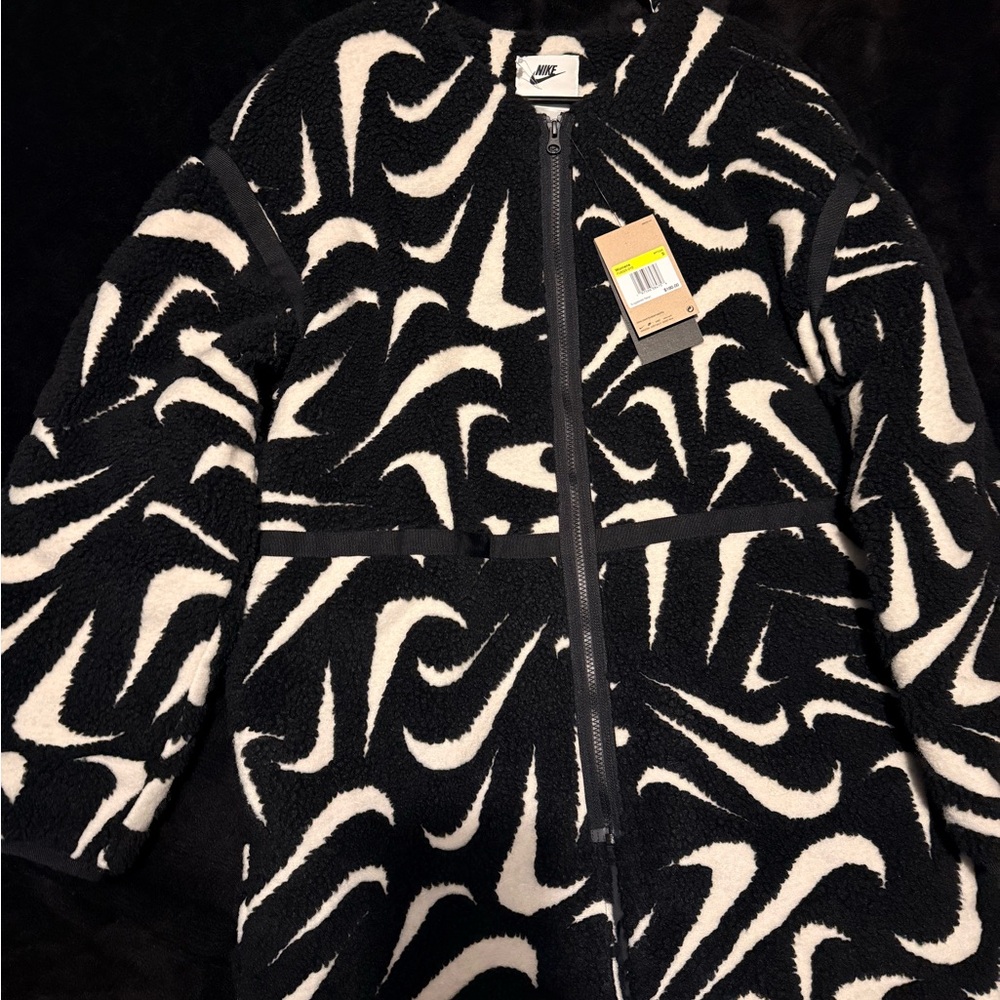 Nike Zebra Print Jacket in Black and White